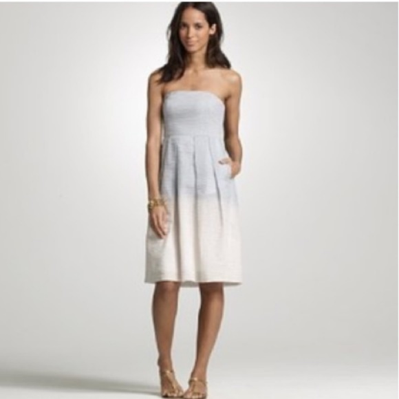 J Crew Pastel Blue Ombré Dress - Picture 1 of 6